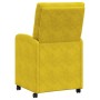 Sillas de comedor 2 pcs Amarillo 58 x 67 x 97 cm Terciopelo
