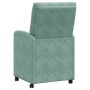 Sillas de comedor 2 pcs Verde mar 58 x 67 x 97 cm Terciopelo