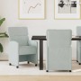 Sillas de Comedor con Ruedas 2 pcs Gris claro 58 x 65 x 98 cm en Sillas de comedor | Comprar online en Foro24