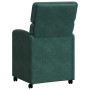 Sillas de comedor 2 pcs Verde oscuro 58 x 65 x 98 cm Terciopelo
