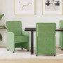 Sillas de comedor 2 pcs Verde claro 58 x 65 x 98 cm Terciopelo