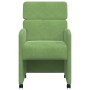 Sillas de comedor 2 pcs Verde claro 58 x 65 x 98 cm Terciopelo