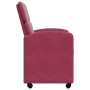 Sillas de comedor 2 pcs Rojo vino tinto 58 x 65 x 98 cm