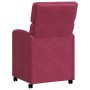 Sillas de comedor 2 pcs Rojo vino tinto 58 x 65 x 98 cm