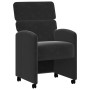 Sillas de comedor 2 pcs Negro 58 x 65 x 98 cm Terciopelo