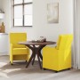 Sillas de comedor 2 pcs Amarillo 58 x 65 x 98 cm Terciopelo