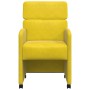 Sillas de comedor 2 pcs Amarillo 58 x 65 x 98 cm Terciopelo