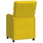 Sillas de comedor 2 pcs Amarillo 58 x 65 x 98 cm Terciopelo