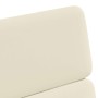 Sillas de comedor 2 pcs Crema 58 x 65 x 98 cm Cuero sintético