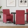 Sillas de Comedor con Ruedas con ruedas 2 pcs Rojo vino tinto en Sillas de comedor | Comprar online en Foro24