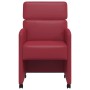 Sillas de Comedor con Ruedas con ruedas 2 pcs Rojo vino tinto en Sillas de comedor | Comprar online en Foro24