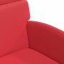 Sillas de comedor 2 pcs Rojo 58 x 65 x 98 cm Cuero sintético