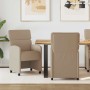 Sillas de Comedor con Ruedas 2 pcs Capuchino 58 x 65 x 98 cm en Sillas de comedor | Comprar online en Foro24