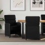 Sillas de comedor 2 pcs Negro 58 x 65 x 98 cm Cuero sintético
