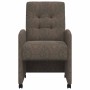 Sillas de comedor con ruedas 2 pcs Gris oscuro 57 x 67 x 98 cm
