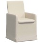 Sillas de comedor con ruedas 2 pcs Beige 57 x 67 x 95 cm Lino en Sillas de comedor | Comprar online en Foro24