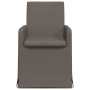 Sillas de comedor 2 pcs Gris claro 57 x 67 x 95 cm Lino