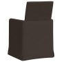 Sillas de comedor 2 pcs Gris oscuro 57 x 67 x 95 cm Lino
