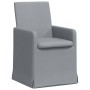 Sillas de comedor 2 pcs Gris claro 57 x 67 x 95 cm tela