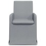 Sillas de comedor 2 pcs Gris claro 57 x 67 x 95 cm tela