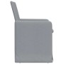 Sillas de comedor 2 pcs Gris claro 57 x 67 x 95 cm tela