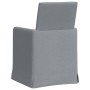 Sillas de comedor 2 pcs Gris claro 57 x 67 x 95 cm tela