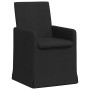 Sillas de comedor 2 pcs Negro 57 x 67 x 95 cm tela