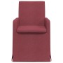 Sillas de comedor 2 pcs Rojo vino tinto 57 x 67 x 95 cm tela
