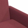 Sillas de comedor 2 pcs Rojo vino tinto 57 x 67 x 95 cm tela