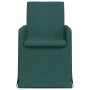Sillas de comedor 2 pcs Verde oscuro 57 x 67 x 95 cm tela