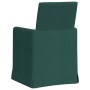 Sillas de comedor 2 pcs Verde oscuro 57 x 67 x 95 cm tela