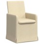 Sillas de comedor 2 pcs Crema 57 x 67 x 95 cm tela en Sillas de comedor | Comprar online en Foro24
