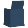Sillas de comedor 2 pcs Azul 57 x 67 x 95 cm tela