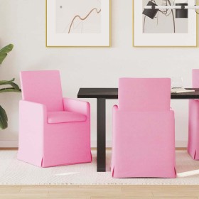 Sillas de comedor 2 pcs Rosa 57 x 67 x 95 cm tela