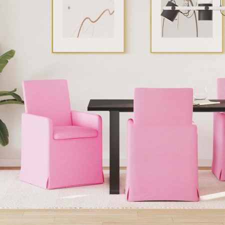Sillas de comedor 2 pcs Rosa 57 x 67 x 95 cm tela