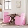 Sillas de comedor 2 pcs Rosa 57 x 67 x 95 cm tela
