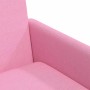Sillas de comedor 2 pcs Rosa 57 x 67 x 95 cm tela
