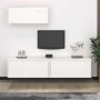 TV-Möbel 3-teilig aus massivem weißem Kiefernholz von vidaXL, TV-Möbel - Ref: Foro24-3100135, Preis: 178,66 €, Rabatt: %