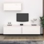TV-Möbel 3-teilig aus massivem weißem Kiefernholz von vidaXL, TV-Möbel - Ref: Foro24-3100135, Preis: 178,52 €, Rabatt: %