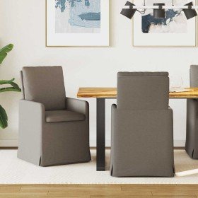 Sillas de comedor 2 pcs Gris claro 57 x 67 x 98 cm Lino en Sillas de comedor | Comprar online en Foro24