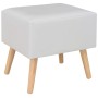 Nachttische 2 Einheiten 40x35x40 cm weißes Kunstleder von vidaXL, Nachttische - Ref: Foro24-276380, Preis: 102,11 €, Rabatt: %