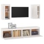 TV-Möbel 4-teilig aus massivem weißem Kiefernholz von vidaXL, TV-Möbel - Ref: Foro24-3100170, Preis: 197,54 €, Rabatt: %