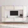 TV-Möbel 8-teilig aus massivem weißem Kiefernholz von vidaXL, TV-Möbel - Ref: Foro24-3100195, Preis: 401,95 €, Rabatt: %