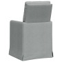 Sillas de comedor 2 pcs Gris claro 57 x 67 x 98 cm tela