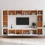 TV-Möbel 8-teilig aus massivem weißem Kiefernholz von vidaXL, TV-Möbel - Ref: Foro24-3100195, Preis: 401,95 €, Rabatt: %
