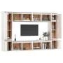TV-Möbel 8-teilig aus massivem weißem Kiefernholz von vidaXL, TV-Möbel - Ref: Foro24-3100195, Preis: 401,95 €, Rabatt: %