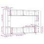 TV-Möbel 8-teilig aus massivem weißem Kiefernholz von vidaXL, TV-Möbel - Ref: Foro24-3100195, Preis: 407,49 €, Rabatt: %