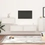 TV-Möbel 4-teilig aus massivem weißem Kiefernholz von vidaXL, TV-Möbel - Ref: Foro24-3100220, Preis: 223,90 €, Rabatt: %