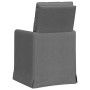 Sillas de comedor 2 pcs Gris oscuro 57 x 67 x 98 cm tela