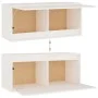 TV-Möbel 4-teilig aus massivem weißem Kiefernholz von vidaXL, TV-Möbel - Ref: Foro24-3100220, Preis: 223,90 €, Rabatt: %